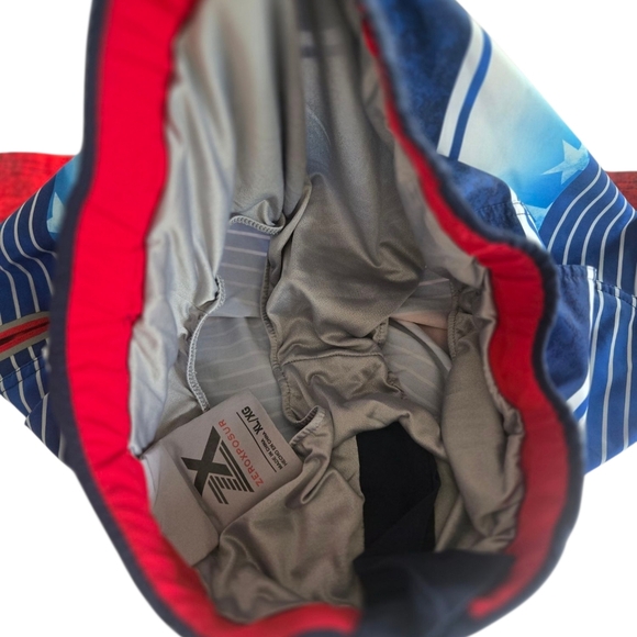 ZeroXposur Mens Red White And Blue Board Shorts Swimwear XL - Picture 7 of 8